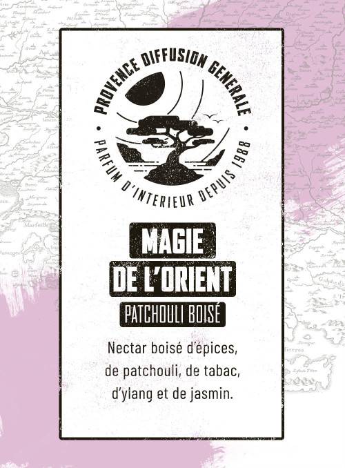 Diffuseur de parfum MAGIE DE L'ORIENT (Boisé Patchouly) 100ml