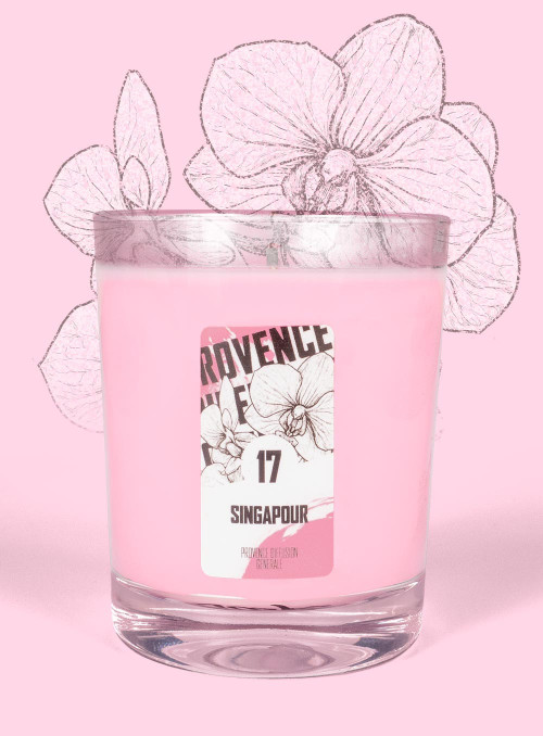 Scented Candle SINGAPORE (Orchid) 150gr