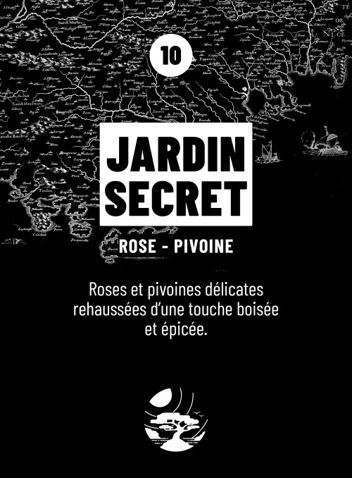 Bougie parfumée JARDIN SECRET (Rose, Pivoine) 190gr