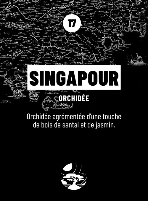 Bougie parfumée SINGAPOUR (Orchidée) 190gr