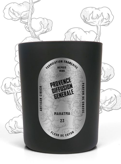 Bougie parfumée MAHATMA (Fleur de coton) 190gr
